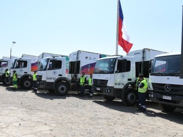 Arica tiene 8 nuevos camiones recolectores de residuos financiados por el Gore