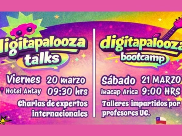 DIGITAPALOOZA: FESTIVAL GRATUITO TRAE TALLERES Y CHARLAS DE IA A ARICA