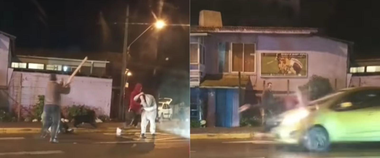 VIDEO: Impactante pelea en Los Vilos termina con brutal atropello en plena calle