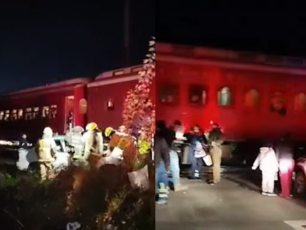Auto ignora cruce y choca contra Tren del Recuerdo en Maipú