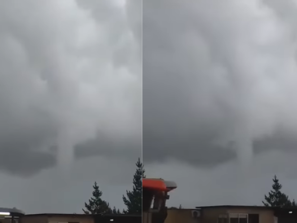 Impactante fenómeno: se registran nubes embudo en dos localidades de la región de O’Higgins